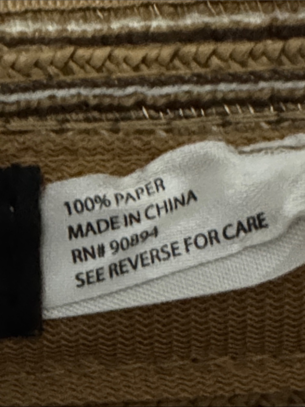 Gorgeous Magid Sun Visor-Earth Tones-Striped-Paper Material-Rear Bow Detail-EUC - Picture 10 of 14